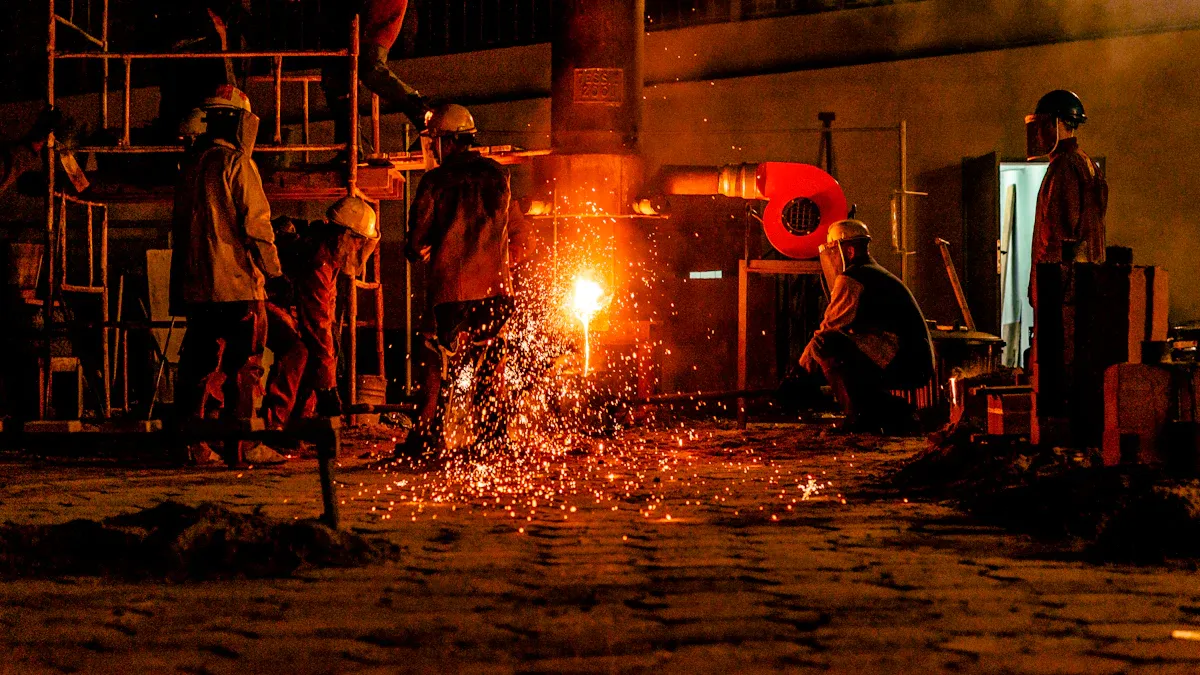 What is sand casting metal?